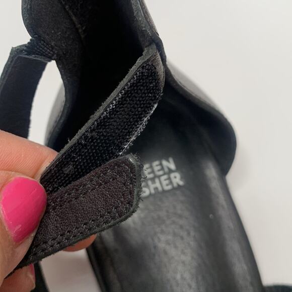 Eileen Fisher Cici Black Strappy Lagenlook Sandals S-107 Sz 10 - Picture 5 of 10